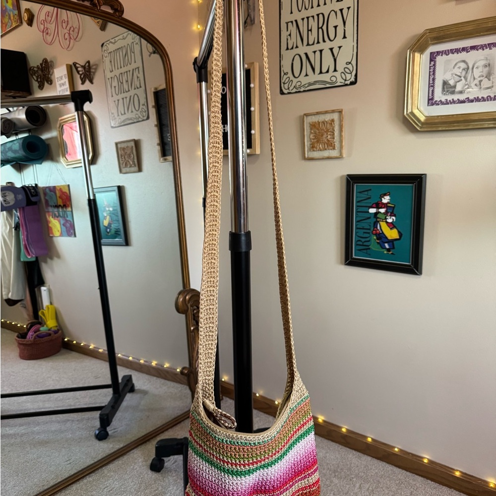 The Sak Colorful Crochet Shoulder Bag